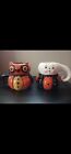 New Johanna Parker Halloween Pumpkin Peep Ghost Mug And Owl Mug