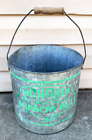 Vintage Mohawk Minnow Pail Galvanized Bucket Trap Antique Fishing Cabin Decor