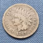 1867 / 67 Indian Head Cent 1c Circulated #51403