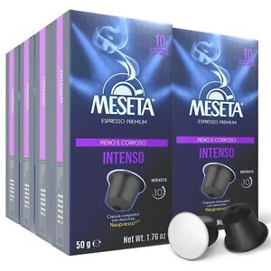100 Nespresso Compatible Meseta Intenso Coffee Capsules 100 Capsules of Gourmet