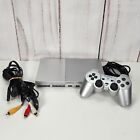 New ListingSony PlayStation 2 PS2 Slim Silver SCPH-90001 Console System with Controller