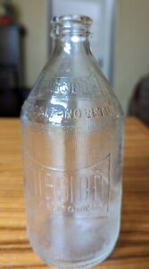 Mission of California Beverages Soda Bottle Vintage 1962 Clear