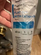 Lot of 10 McKesson Irrigation Syringes- Flat Top With Catheter Tip 60ML