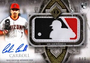Corbin Carroll  2023 Topps Transcendent Collection MLB Logoman Patch Auto RC 1/1
