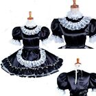 lockable Sissy maid Satin dress cosplay costume Tailor-made