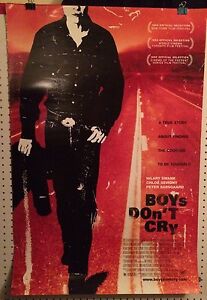 Original Movie Poster For Boys Don't Cry Double Sided 27x40