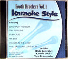 Booth Brothers Volume 1 Christian Karaoke Style NEW CD+G Daywind 6 Songs