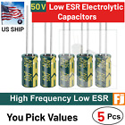 5 Pcs 50V Low ESR High Frequency Electrolytic Capacitors | You Pick | US Ship