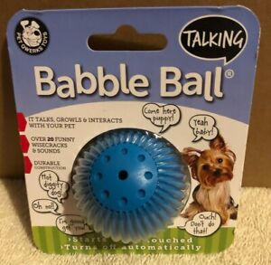 Small Talking Babble Ball - Interactive Chew Dog Toy