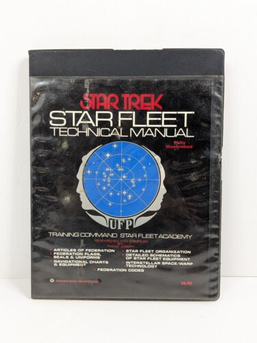 Star Trek Star Fleet Technical Manual Training Command 1975 First Edition