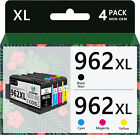 4 Pack 962XL Ink Cartridges Compatible for HP Officejet Pro 9010 9015 9018 9020