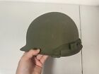 Original US Vietnam or Korean War Era M1 Helmet  with Liner OD Green