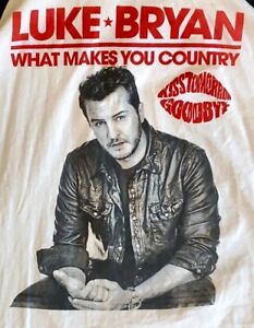 Luke Bryan T Shirt Country Music T Shirt Mens Large Concert T Shirt