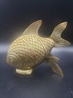 Vintage Solid Brass Fish Large 5 1/2