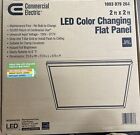 Commercial Electric 2ft. x 2ft. 48W 4250 Lumen White Integrated LED Edge-Lit Fl