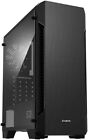 Zalman S3 ATX Mid-Tower PC Case - Full Acrylic Side Panel - Black (Open Box)