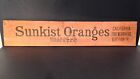 New ListingVintage 1930's Sunkist Oranges Advertising Sign Wood Crate Side Panel NICE a