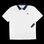 Adidas Men's Equipment Golf Short Sleeve Polo Shirt White ADVR0848