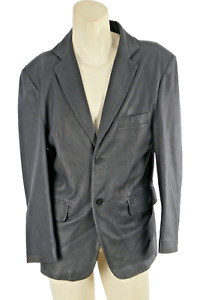 Vintage MADIGLIANI Black Leather Mens Jacket Size L