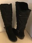 Pajar Natasha Faux fur women black tall waterproof boots US 8 Euro 39