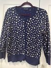 Cable & Gauge Spotty Cardigan Size Large 38