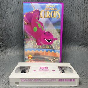 Barney's Super Singing Circus VHS 2000 Sing Along Songs White Tape Never Seen TV