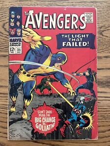 Avengers #35 (Marvel 1966) Roy Thomas Don Heck Goliath Appearance! VG+