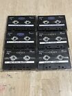 Lot Of 6 Used Sony CDit II 74 90 Min Type II High Bias Cassette Tapes Recordable