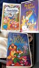 Disney 3 VHS Lot SNOW WHITE AND THE SEVEN DWARFS Sealed; BEAUTY AND THE BEAST
