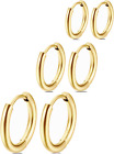 Small Gold Hoops Earrings for Women 14K Mini Gold Huggie Hoop Earrings Set Sleep