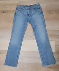 Levis 505 Straight Leg Womens Blue Stretch Denim Jeans, Size 10 M (32X30)