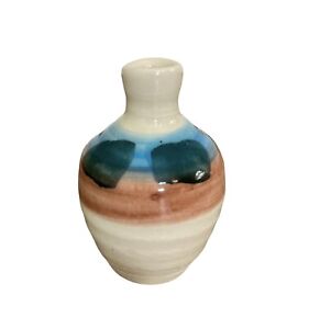 New ListingHandmade Art Pottery Small Bud Vase Southwest Artist Signed 3.5” Imperfect Flaw