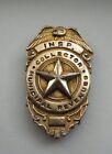 Antique Municipal Revenues Collector Inspector Rolled Gold Front Badge IRS ?
