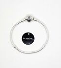 New Pandora S925 Sterling Silver Charm Bracelet with Heart Clasp 590719