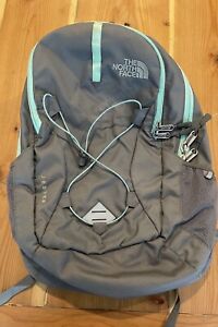 The North Face Jester Everyday Laptop Backpack grey green  Preowned Bag TNF