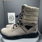 The North Face Thermoball Boot Zip Up Beige Waterproof Snow Rain Boots Men Sz 14