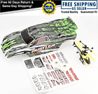 Traxxas RUSTLER 2WD VXL Brushless Painted Green BODY shell 3750 cover decals XL5