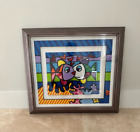 Romero Brito 3D Cut Out Painting- Signed by Artist- Certificate of Authenticity