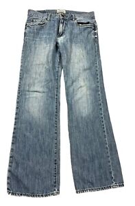Aeropostale Driggs Slim Bootcut Blue Distressed Men’s Size (34x32) Denim Jeans