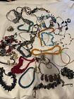 Unsearched Estate Wholesale Costume Jewelry Lot Necklaces & Keychains Handmade