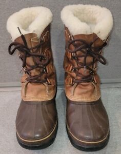 Mens Sorel Leather Big Horn Winter Boots US Size 12