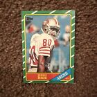 JERRY RICE 1986 TOPPS FOOTBALL ROOKIE #161 SAN FRANCISCO 49ERS RC