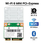 WiFi 6 Mini PCIE WiFi Card 802.11AX3000 5Ghz Wi-Fi 6 Bluetooth Adapter for PC