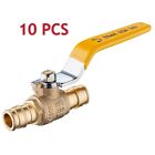 EFIELD 10 PCS Pex-A Pipe Expansion 1/2 Inch Full Port  Brass Ball Valves,No Lead