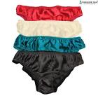 Lot 4 Pair Pure Silk Womens Brief Panties Solid Size S M L XL XXL