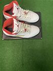 Size 10- Air Jordan 5 Retro Mid Fire Red Still In Good Condition With Shoe Box.