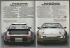 1987 PORSCHE 3-page advertisement, Porsche 911 & 928 comparison