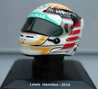 F1 Lewis Hamilton Mercedes 2014 Rare Helmet Scale 1:5 Formula 1 With Magazine