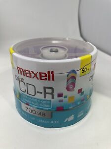 New Maxell Color CD-R 50 Pack 700 MB 80 Min Max 48X Data Music Photos L11  F/S