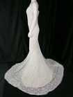 Theia Wedding Dress 8 Ivory Beaded Heart Design Spectacular Train Sexy Low Front